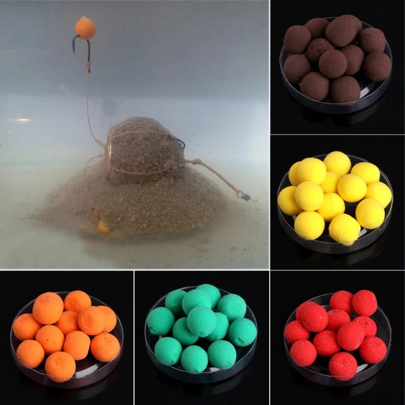 

15g 12mm Floating Ball Beads Feeder Carp Fishing Baits Smell Lures 7 Flavours