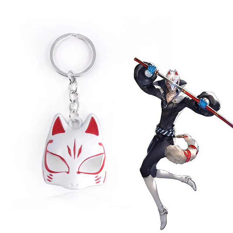 

TV Natsume's Book of Friends Joker Mask Keychain Pendant Spot Cat Teacher Fox Mask Pendant&Keychains For Keys Women Men Jewelry