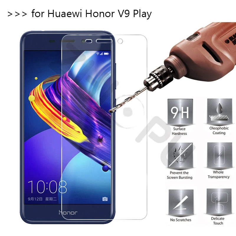5 шт./лот закаленное Стекло для huawei Honor V9 играть 2 'Экран протектор Защитная