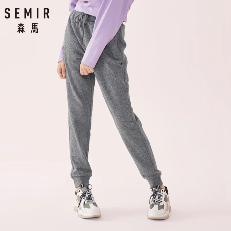 SEMIR, женские спортивные штаны с эластичным поясом, спортивные штаны с карманами, весенние спортивные штаны