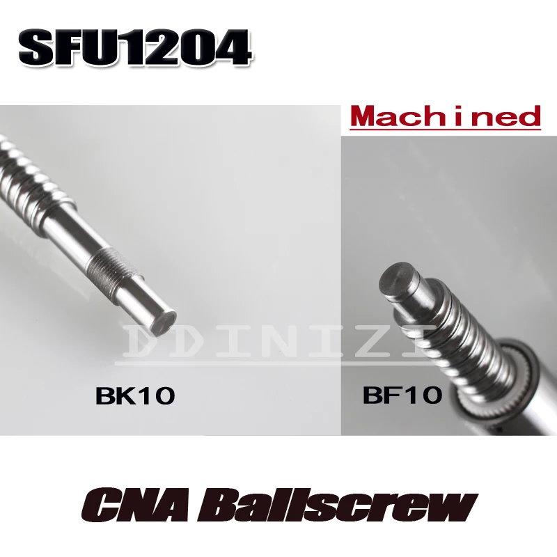 12 мм 1204 ШВП SFU1204 длина 500 плюс 1 шт. RM1204 шариковая гайка с ЧПУ части BK/BF10 конец