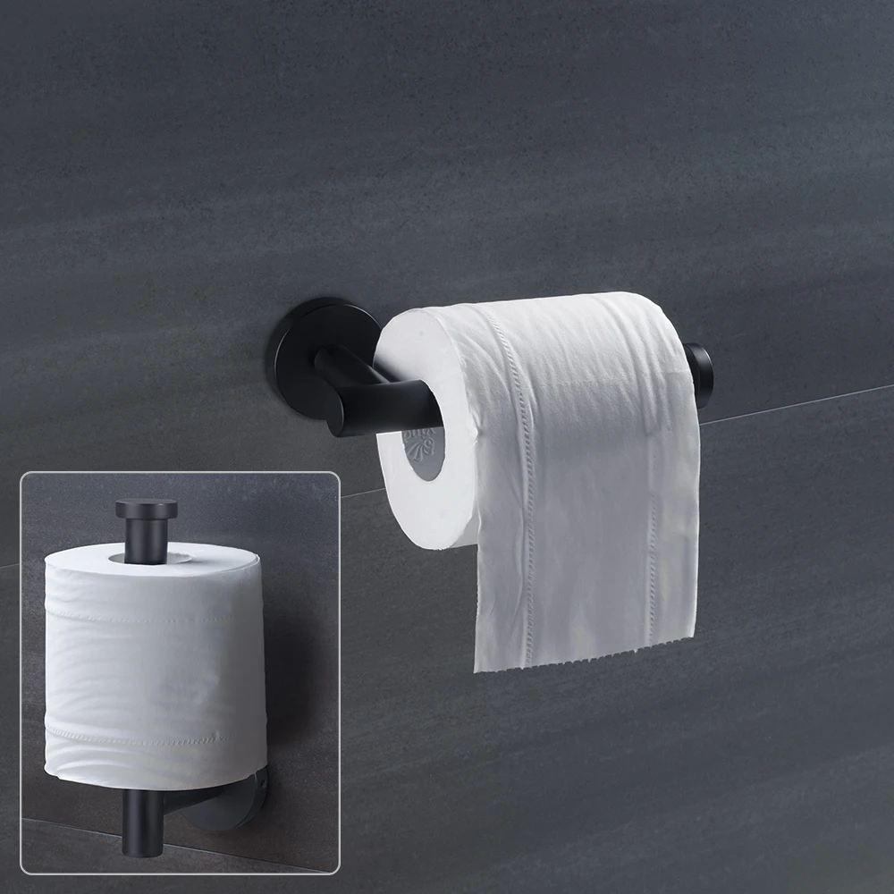 Matte Black SUS304 Paper Holder Tissue Roll  for Toilet/Kitchen Holder 
