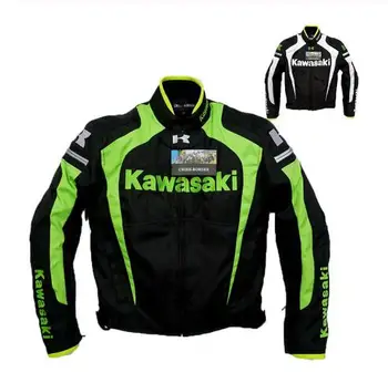 

Motorcycle racing jacket with detachable bile cotton and motorcycle protective gear