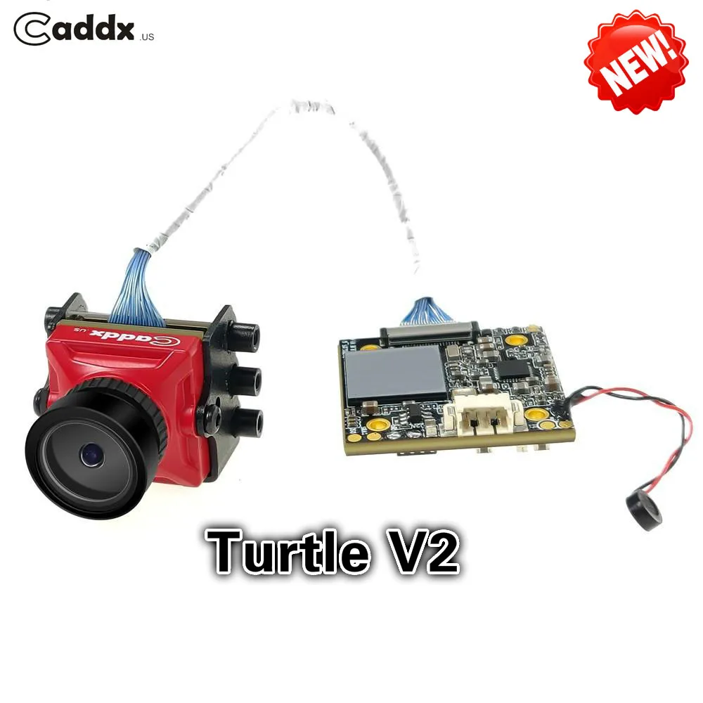 

New Arrival Caddx Turtle V2 1080P 60fps 800TVL HD FPV Camera FOV 155 Degree FPV Action Camera for Racing Drone Quadcopter