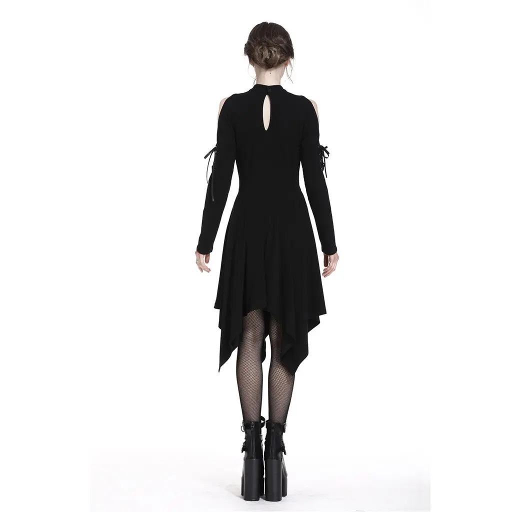 Darkinlove женское асимметричное платье Peekaboo Goth DW233