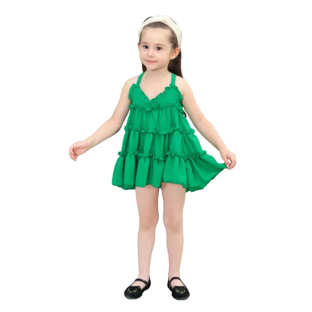 green little girl dresses