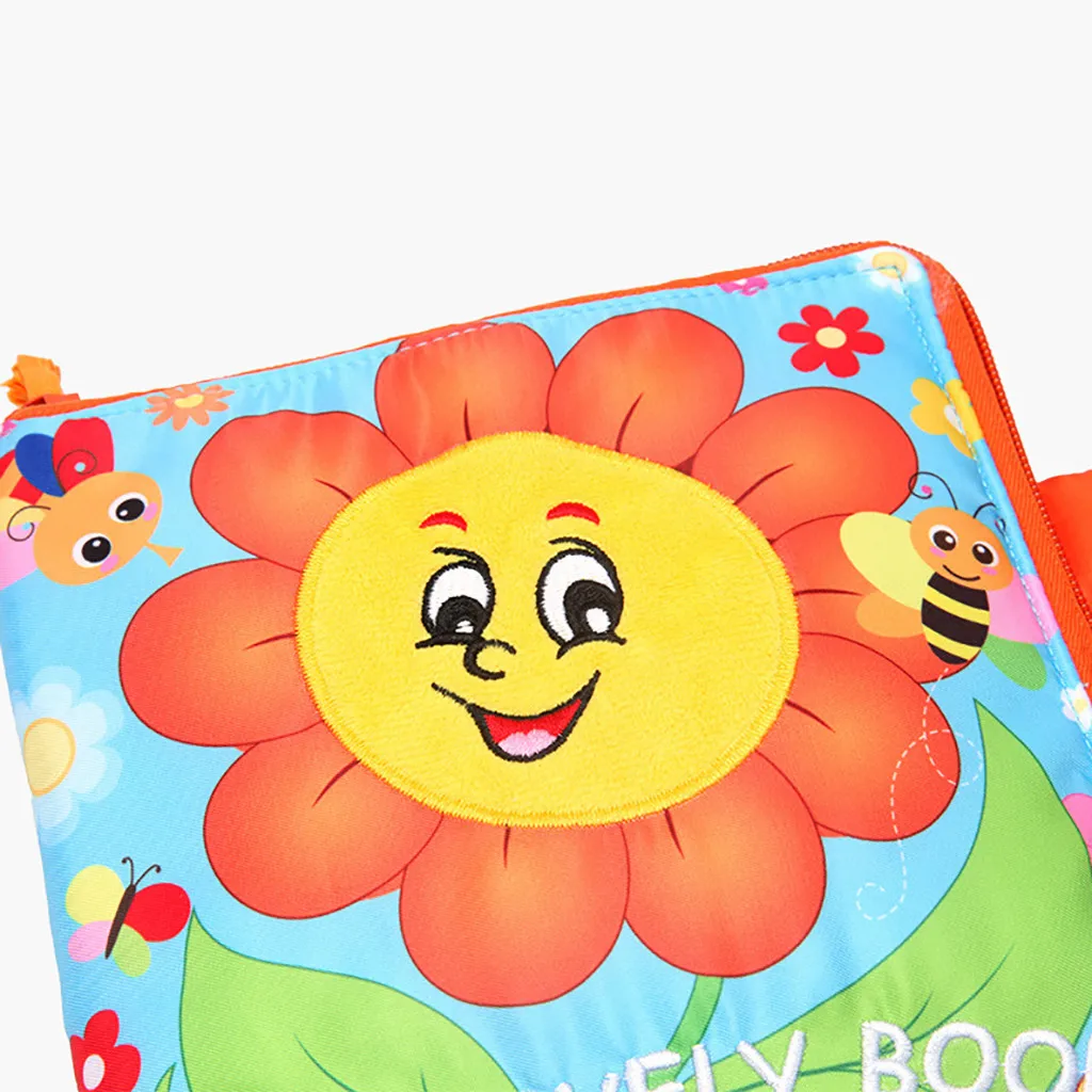 3D Sun Flower Puzzle Book тканевая мягкая головоломка Милая книга из ткани для детей игрушка