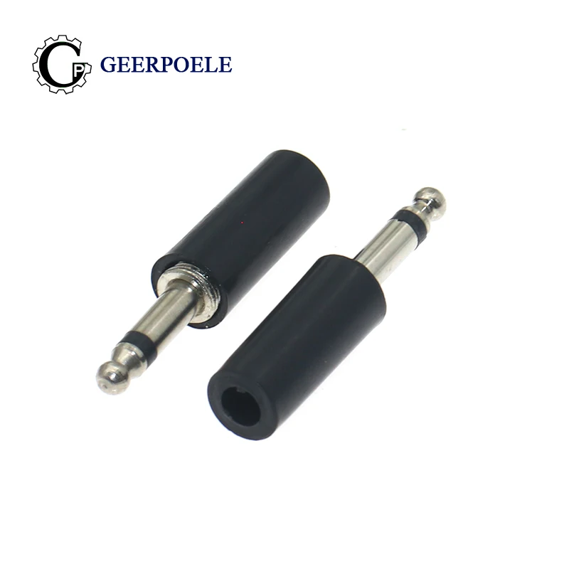 

10 pcs/lot 3.5mm Round Head Two-core Mono Round Cap Audio Connectors Male Jack Electric Headphone Plug Wire Terminals Adapter