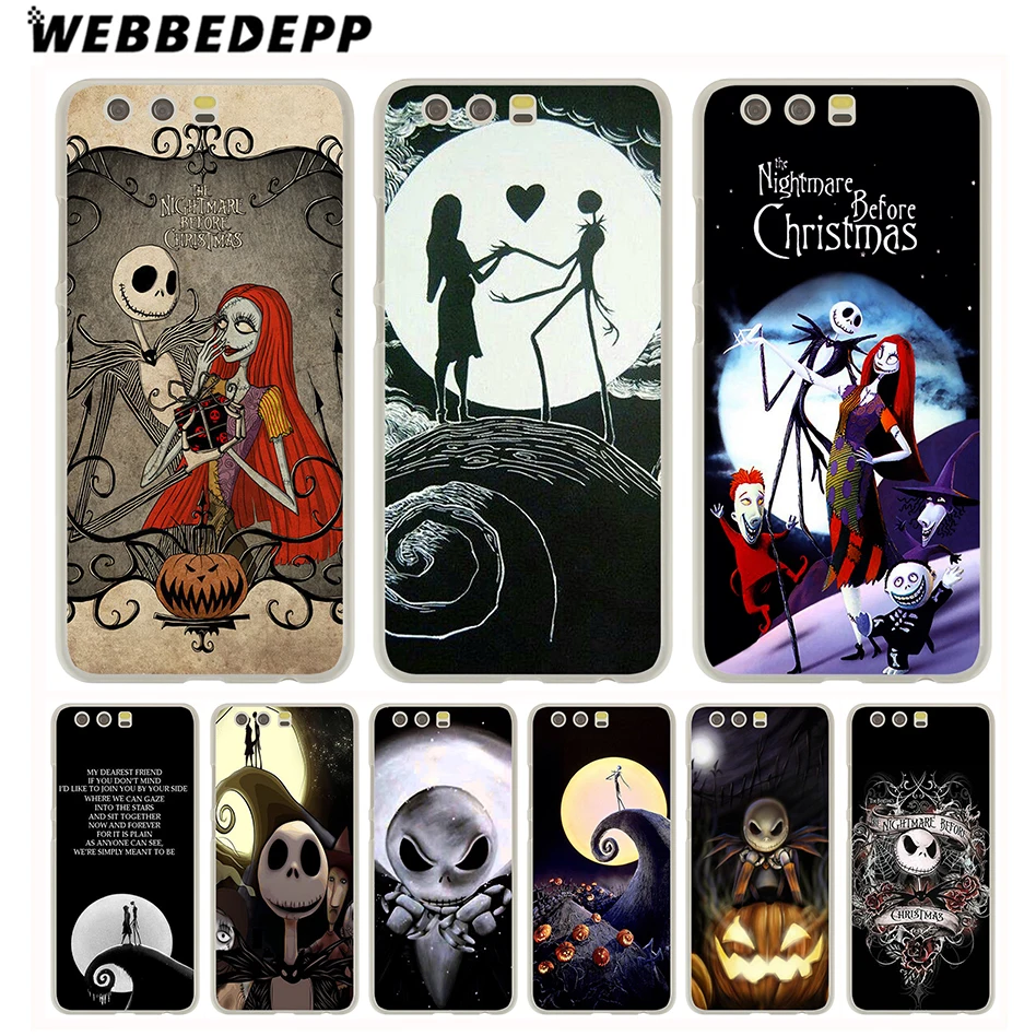 

WEBBEDEPP Christmas Sally and Jack Skellington Case for Huawei P30 P20 Pro P smart Y7 Y9 2019 P10 P9 Lite 2016 P8 Lite 2015/2017