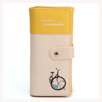 

Ladies Womens Envelope Leather Wallet Button Clutch Purse Long Handbag Card Bag