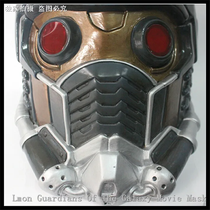 

Party Cosplay Star Lord Mask With Glow Glasse Guardians of the Galaxy Cosplay Helmet PVC Full Head Halloween Costume Accessories