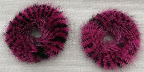 

Free shipping fashion mink fur Elastic rope ring for hair