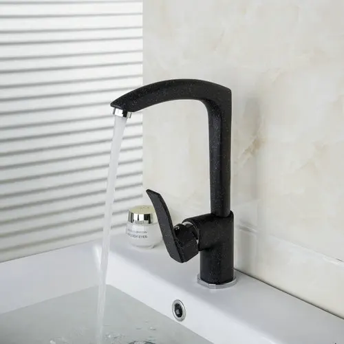 nero flessibile 360 canna girevole spazzolato rubinetto del bagno ... - Singolo Foro Rubinetti Lavandino Del Bagno nero flessibile 360 canna girevole spazzolato rubinetto del bagno ... - Singolo Foro Rubinetti Lavandino Del Bagno