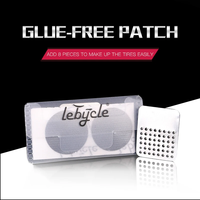 lebycle 24 Pcs Glueless Chip Patches Bicycle Inner Tire Repair Kit Mountain Bike Tyre Tools Piece Thin Road Acc | Спорт и