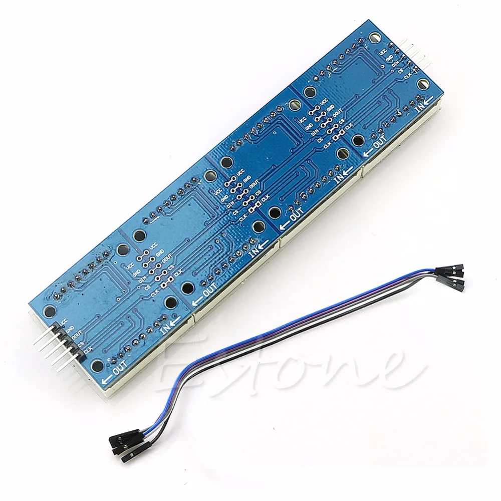 

For MAX7219 Dot Matrix Module Microcontroller 4 In One Display with 5P Line