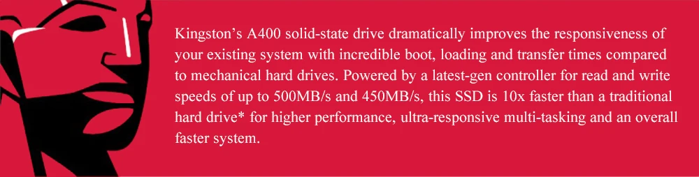 Kingston SATA SSD жесткий диск 480 ГБ диск для компьютера HD SSD kingston A400 480 ГБ SATA 3 SSD для ноутбука 2,5 дюймов жесткий диск