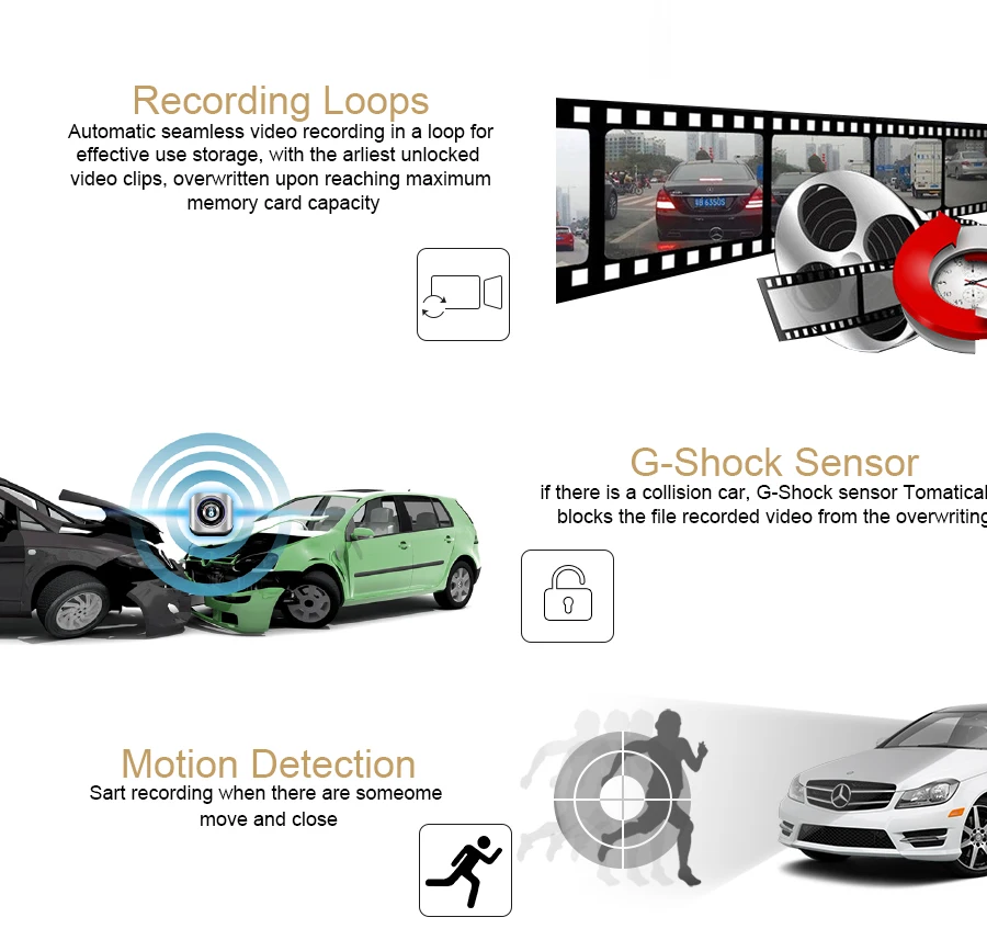 Автомобильный видеорегистратор ADDKEY Speedcam с зеркальной камерой, радар-детектор, Автомобильный видеорегистратор Full HD 1080 P, камера с двумя объективами, камера заднего вида