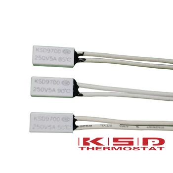 

10PCS KSD9700 250V 5A 40 40C Celsius 15*7*3.5mm Bimetal Disc Temperature Switch Thermostat Thermal Protector degree