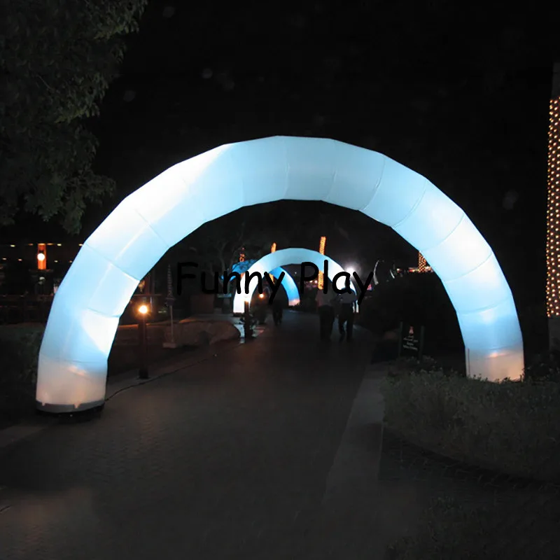 Tomada de Fábrica Iluminação Airgate Oxford Pano Shopping Abertura Festival Promocional Night Run Decoração Led Arco Inflável 18 High Quality Esporte e Lazer
