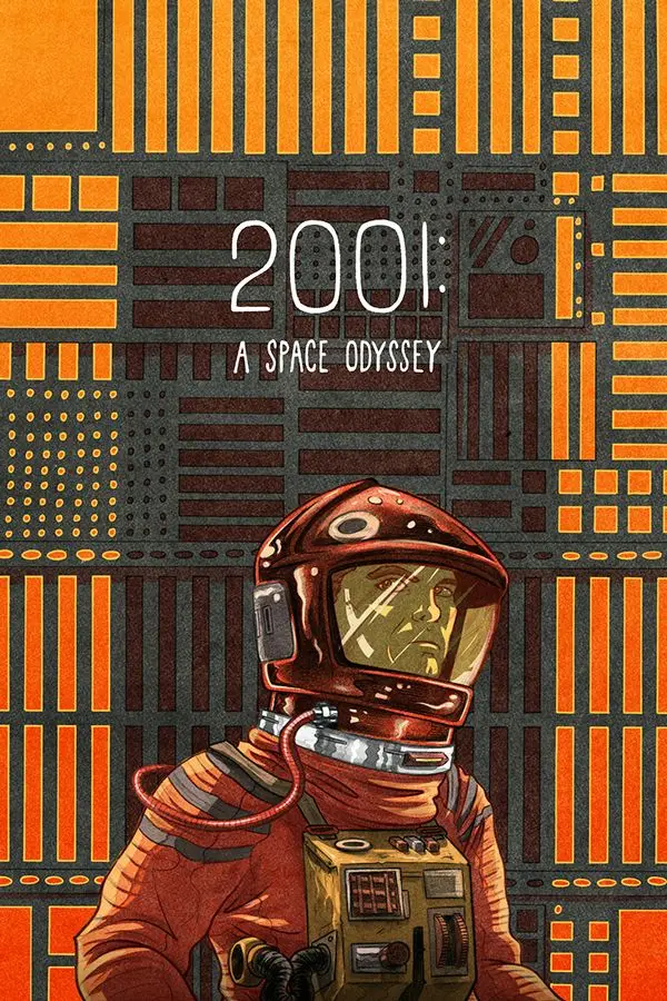 2001: космическая Одиссея классический дизайн кинофильм постер Ретро стиль