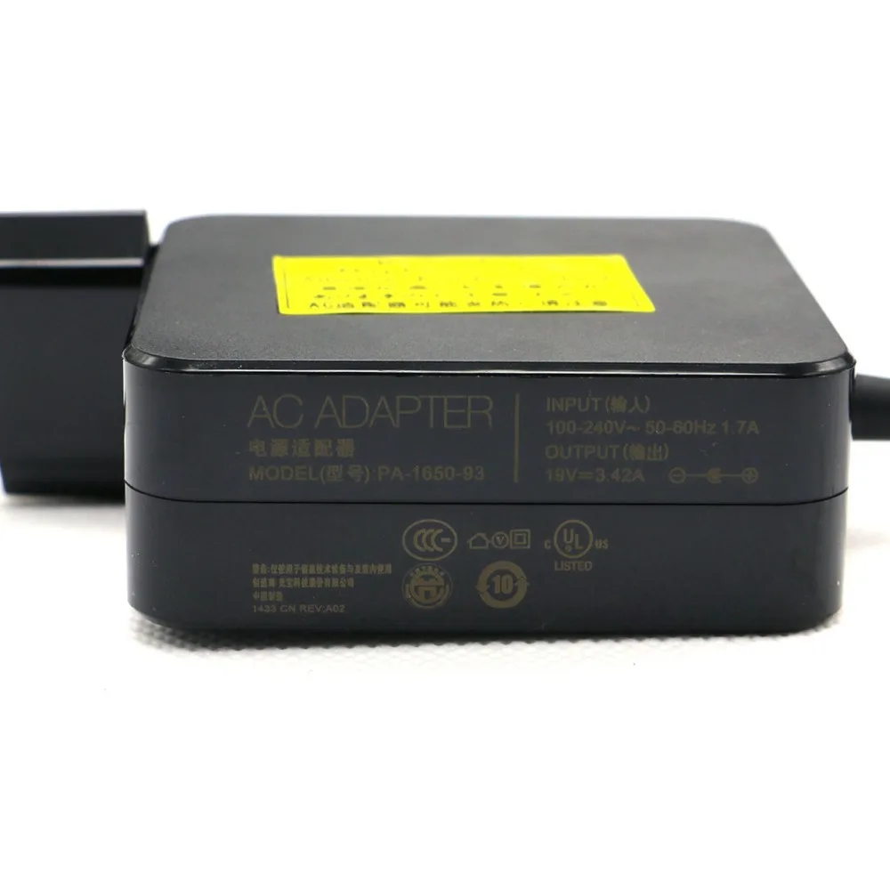 Подлинная 65W 19V 3.42A ЕС ноутбук Мощность адаптер для ноутбука ASUS PU550 PU550CA PU401 PU401LA