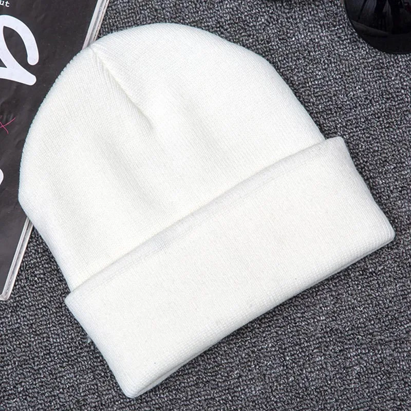 Fashion Alien Embroidery Knitted Hat Winter Women Men Solid Skullies Warm Knitting Hat Unisex Skull Hip-Hop Knit Caps CP0161 (3)