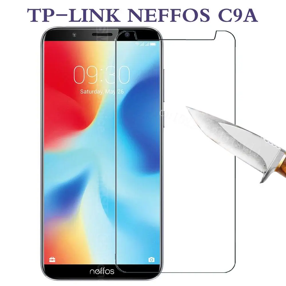 قسط الزجاج المقسى ل TP-LINK NEFFOS C9A واقي للشاشة تشديد طبقة رقيقة واقية ل Neffos Neffos c9A حالة الزجاج