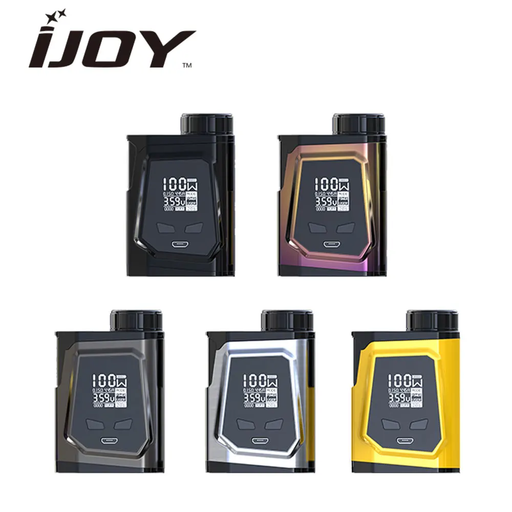 

Original IJOY CAPO 100 21700 TC Box MOD Max 100W Output for Captain Mini Tank CAPO 100 TC Mod No Battery E-cig Vape Mod Vs Ailen