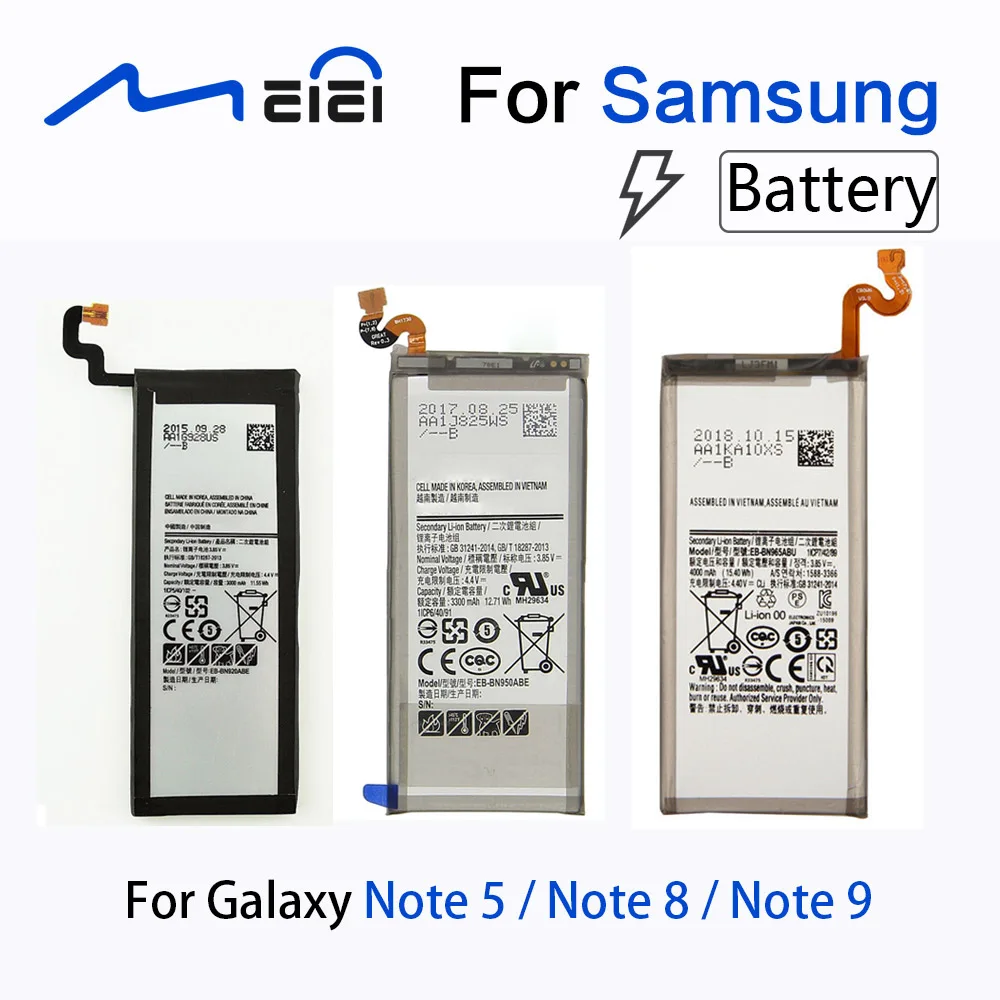

100% New battery 3000mAh For Samsung Note 5 N920 Internal Replacement 3300 4000mAh For Note 8 N950 Note 9 N960 + Tools