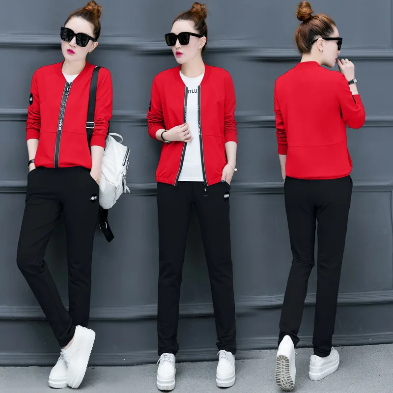 Casual 3 Piece Set Tracksuit Women Clothes 2018 Autumn Ladies Plus size Sweat Suits pants set High quality fashion women's suit Casual 3 Piece Set Tracksuit Women Clothes 2018 Autumn Ladies Plus size Sweat Suits pants set High quality fashion women's suit
