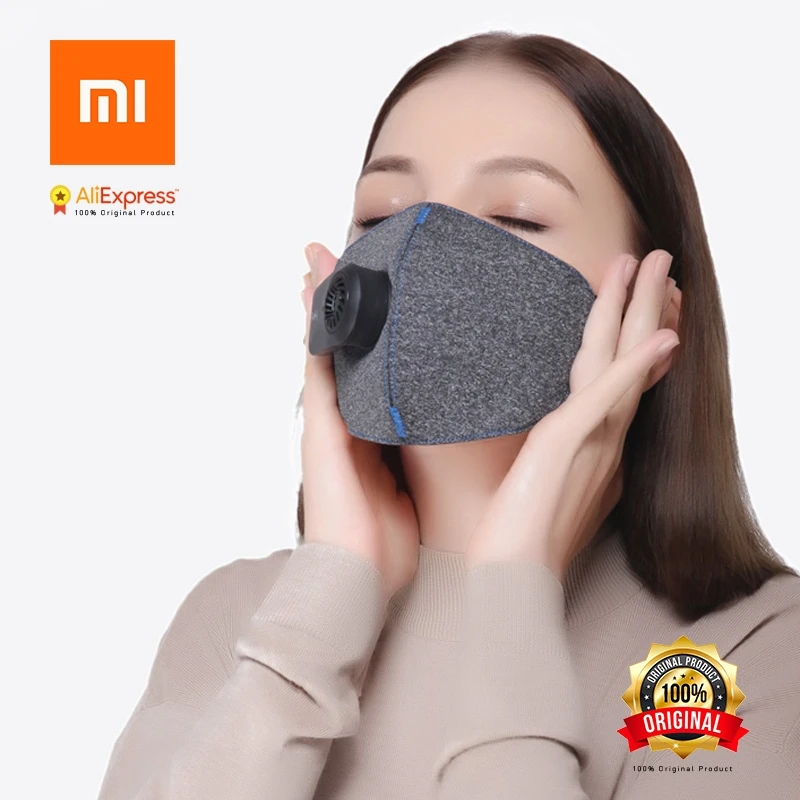 Xiaomi чисто анти-загрязнения воздуха маска с умным PM2.5 перезаряжаемый фильтр трехмерной структуры Отлично очищает