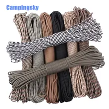 CAMPINGSKY Паракорд 550 парашютом веревка 7 ядро прядь paracord 100 футов для кемпинга