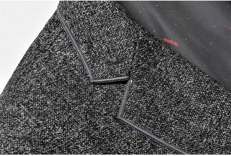 2019 New Spring Autumn Mens Single Breasted Fashion Suit Jacket Classic Woolen Men Blazer Formal Casual Suit Coat Jacket Men