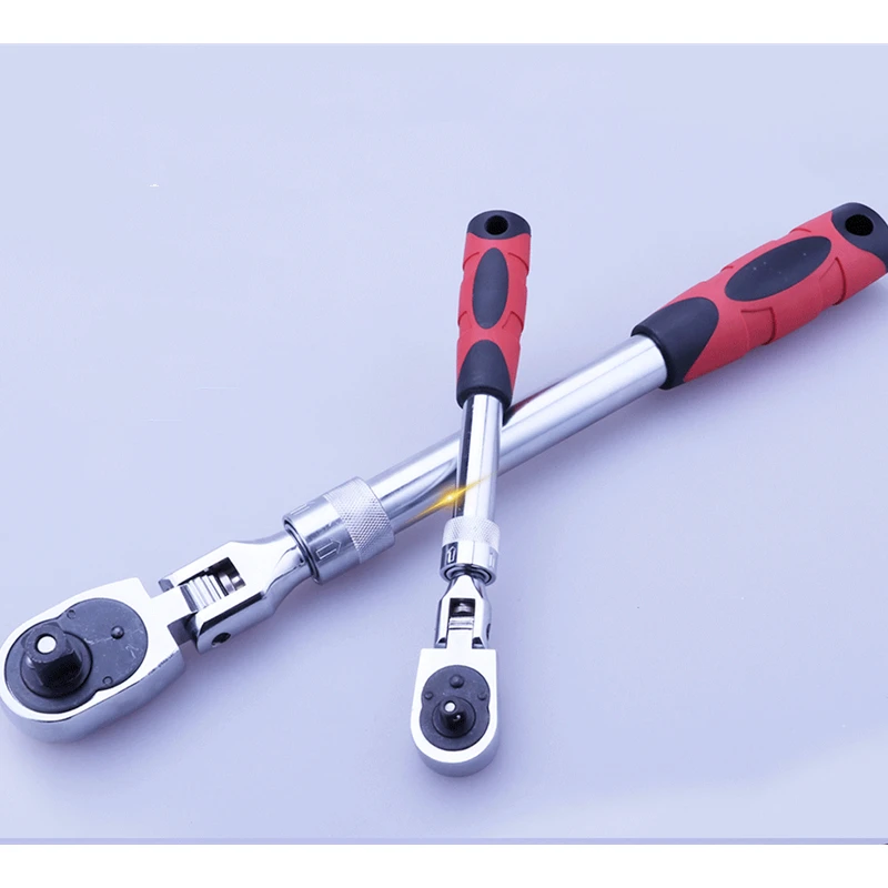 

72 Teeth Torque Ratchet Wrench 1/2" 3/8" 1/4" Allen Key Length Telescopic Socket Wrench For Auto Car Repair Tool