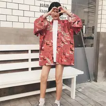 Женское пальто японское кимоно летний кардиган-кимоно юката Женская тонкая свободная Ретро верхняя одежда