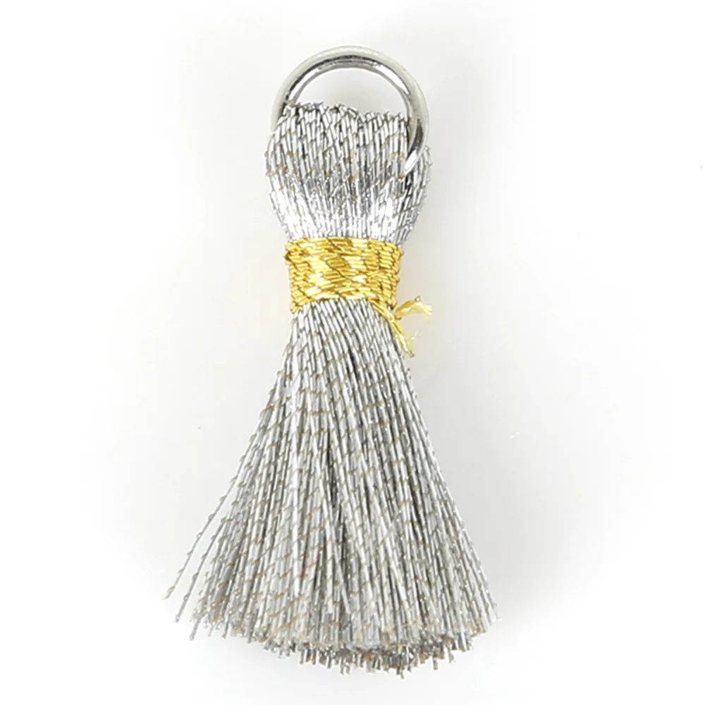 Шелковая кисточка Подвески ожерелье застежки для сережек кисточки для изготовления ювелирных изделий Кисти мешочек для серег пошив одежды DIY 20 мм+ 5 мм 20 шт./партия
