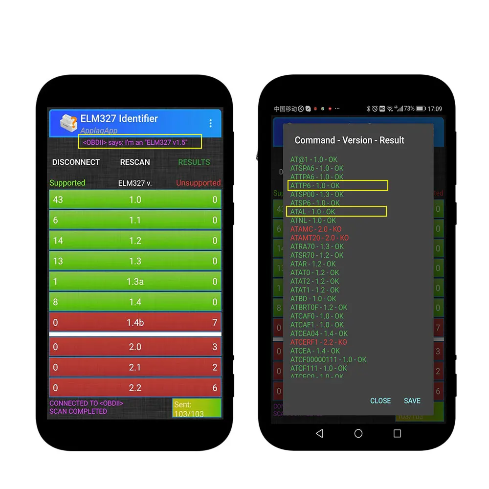Новый пакет ELM327 Bluetooth v1.5 OBD2 сканер V1.5 Bluetooth/WI FI с PIC18F25K80 чип для Android IOS инструмент