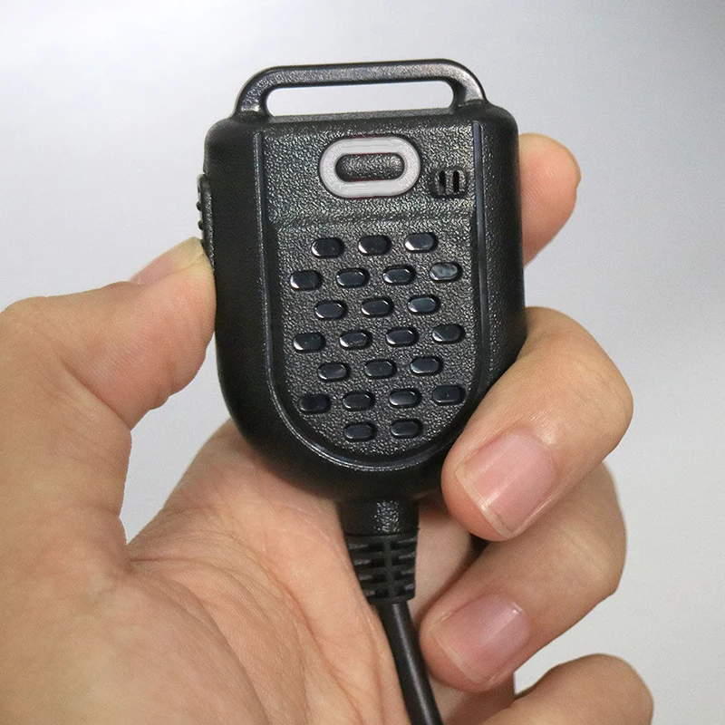 Мини-телефон ручной микрофон светодиодный наплечный динамик микрофон для Kenwood TYT F8 BAOFENG UV5R Retevis радио ухо 2,5 мм микрофон 3,5 м стерео
