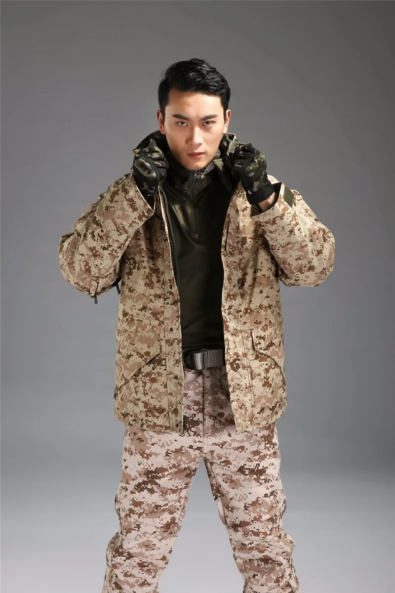 Военная охотничья зимняя куртка мужская тактическая Боевая куртка Militar водонепроницаемая куртка ветровки Casaco Masculino куртки мужские