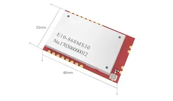 

2PCS E10-868MS30 SI4463 868MHz 30dBm 6000m SMD SPI rf Wireless Module wireless adaptor