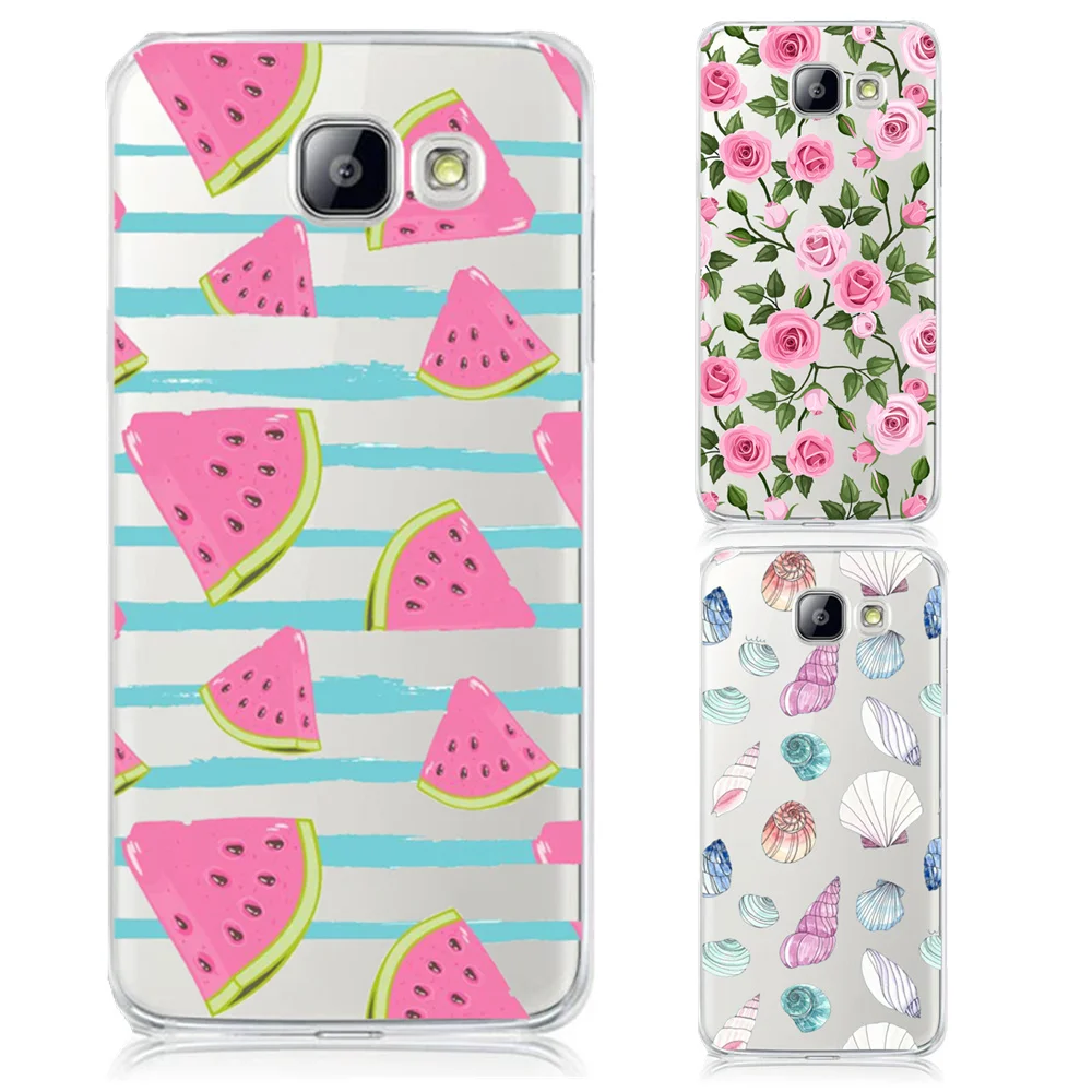 Phone Cases For Samsung Galaxy A3 A5 A7 J1 J5 J7 2016 Fruit Watermelon Pattern Transparent