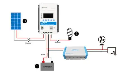 EPever 40A MPPT регулятором солнечного Зарядное устройство контроллера Triron4210N с DS2 и UCS модуль для свинцово-кислотные гелиевые литий-ионные батареи Dual USB 5V