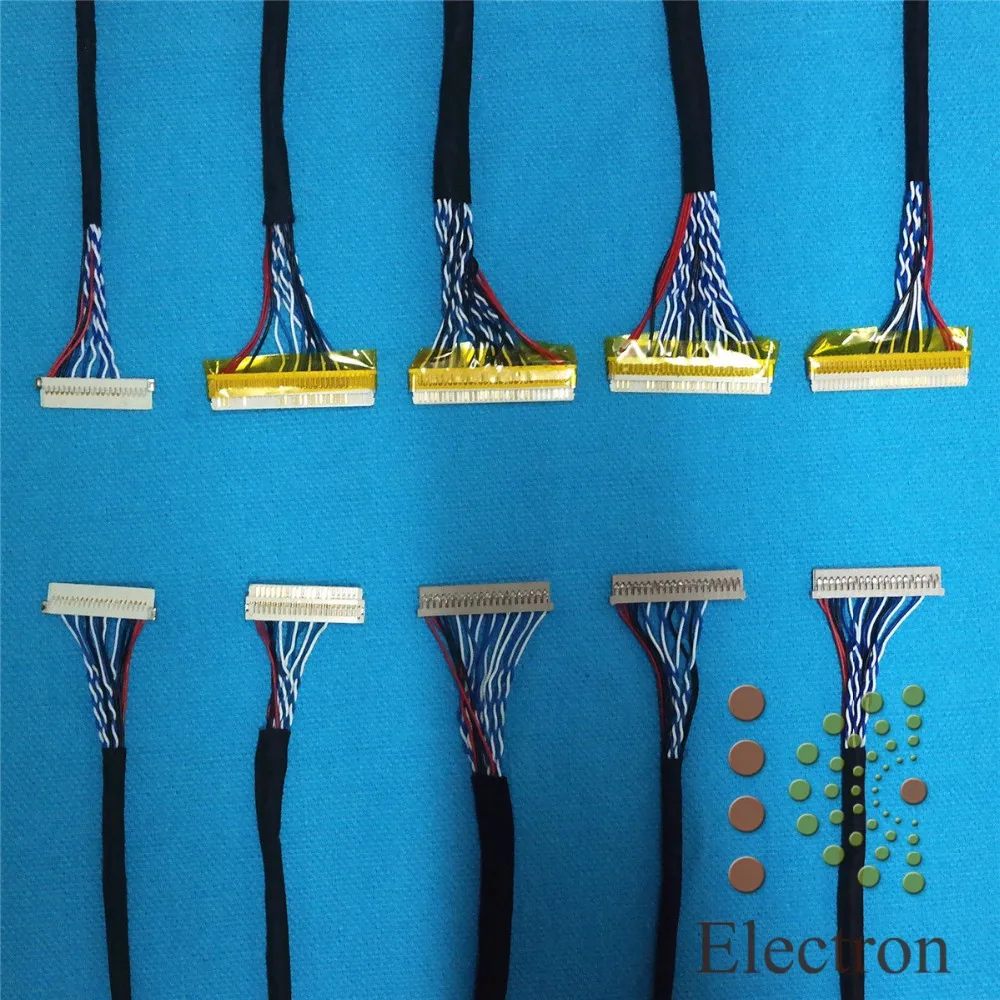 

10pcs LCD screen cable Kit support Universal LVDS Cable for 12 inch -22 inch LED LCD driver board connected screen wire