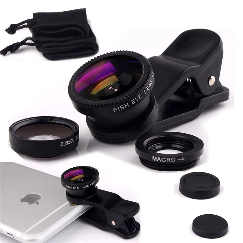 Untuk Sony Xperia Xa ZL Z Z1 Mini Z2 Z3 Z3 + Z4 Kompak Z5 Z 1 2 3 4 5 Fisheye Lensa Ikan Mata Macro Lebar Sudut Universal Telepon Len-Internasional