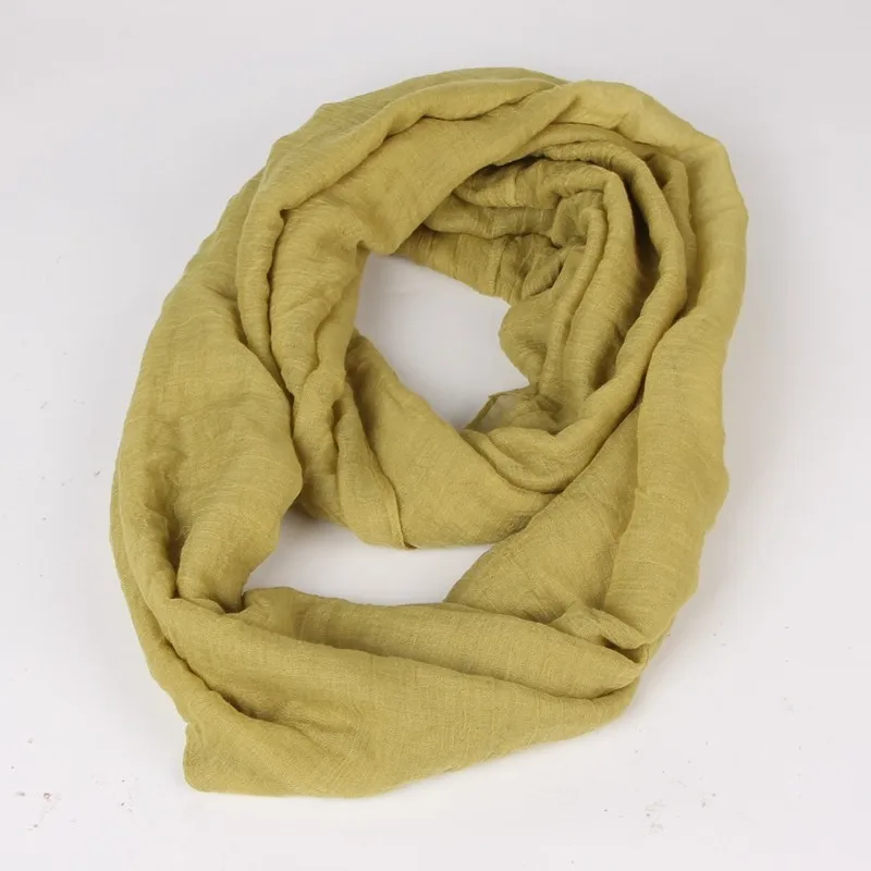 Большие размеры Модные одноцветные шарфы легкий вес кольцевая петля женский шарф с рисунком простой снуд для дам шаль дешевые шарфы