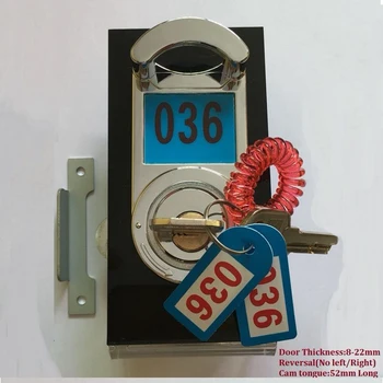 

4Sets/Lot Reversal Locker Cabinet Lock Bracelet Card Lock Set With Knob For Gym Swim Pool key brass lock cylinder