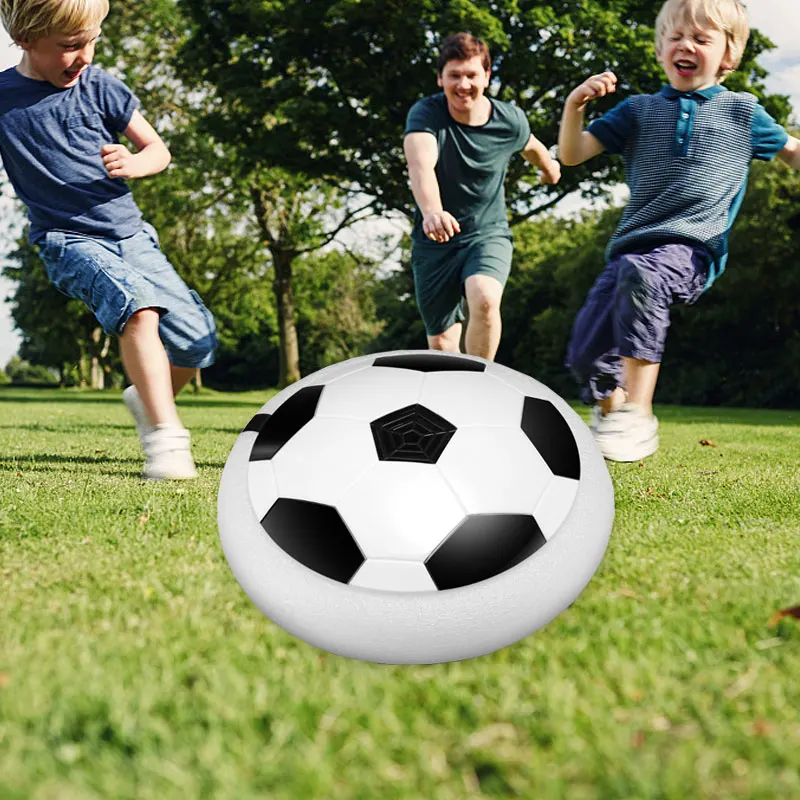 

Inflatable Soccer Football Ball Toy Kids Air Power Training Equipment LED Flashing Light Disc Gliding Hover Ball
