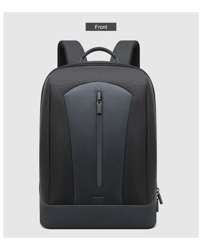 BOPAI черный рюкзак для деловых мужчин, рюкзак для ноутбука, мужской рюкзак, отдельные основные сумки, школьный рюкзак с дышащей спинкой