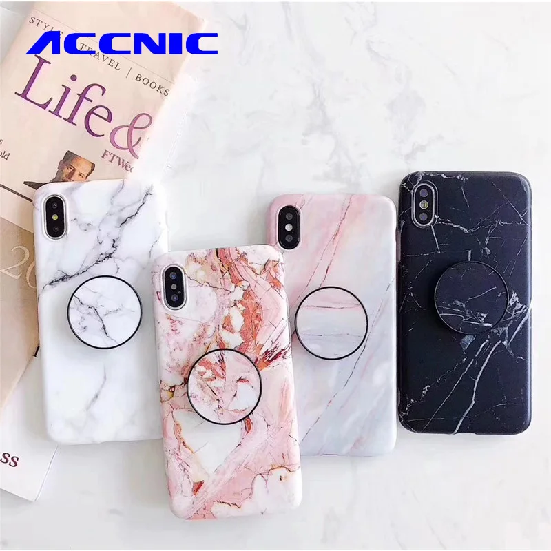 ACCNIC чехол с мраморным узором для iPhone 6 6S 7 Plus держатель телефона матовый