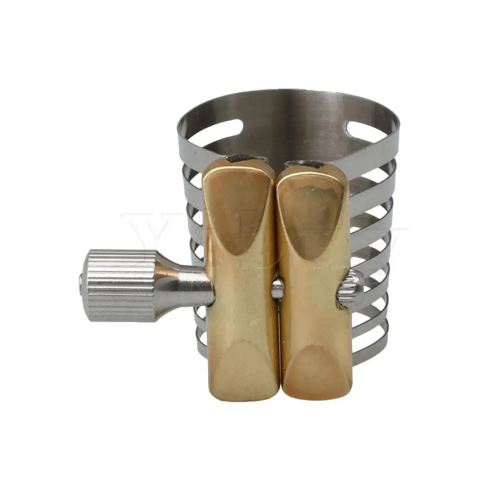 Yibuy Silver Steel B fla Twin Screw Adjustment Tenor Saxophone